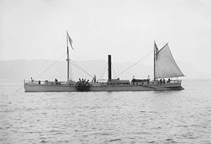 Fulton's First Steamboat Voyage